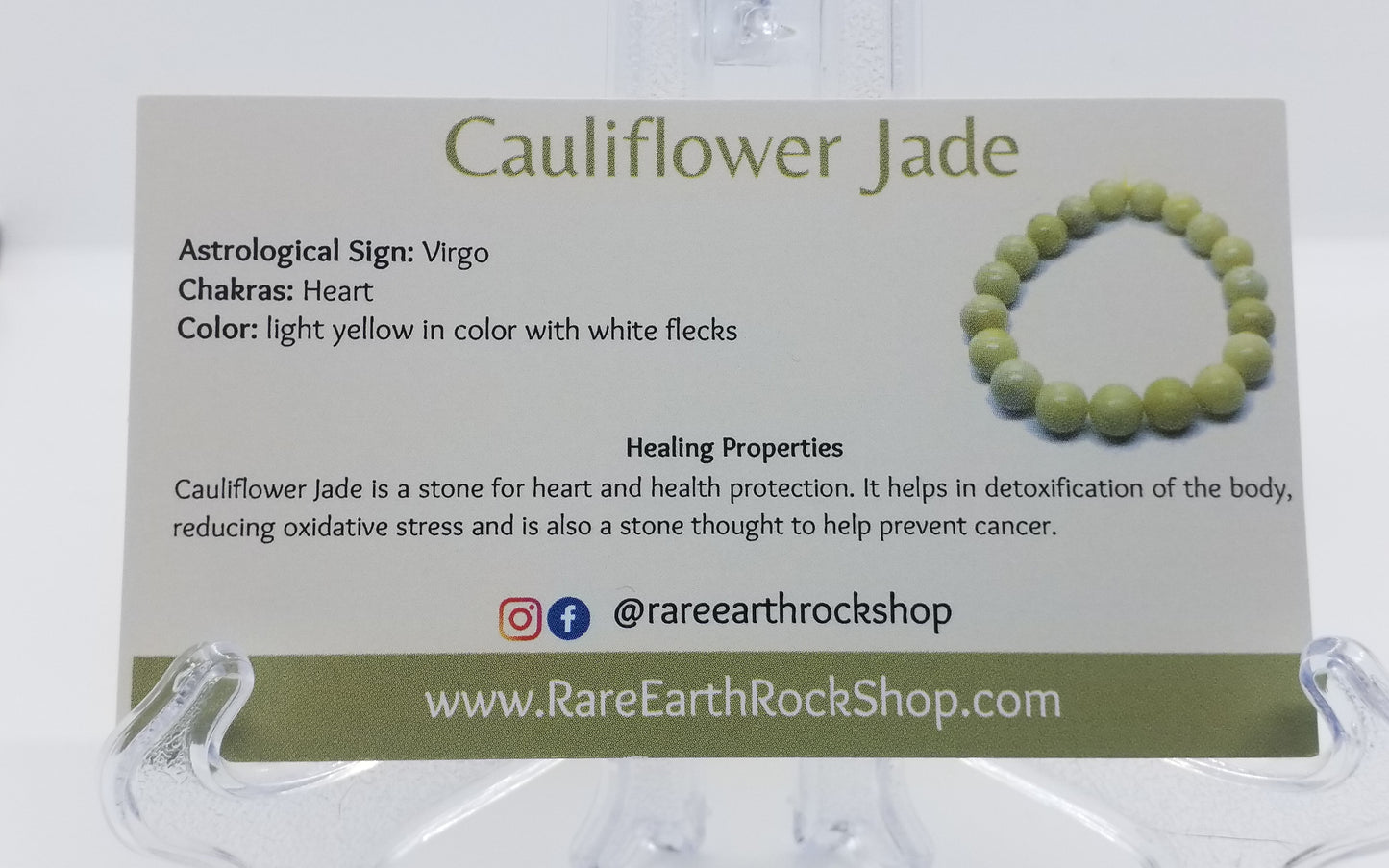 Cauliflower Jade Bracelet 8mm