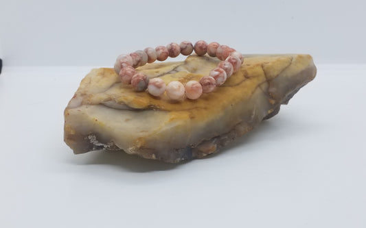 Red Web Jasper Bracelet 8mm
