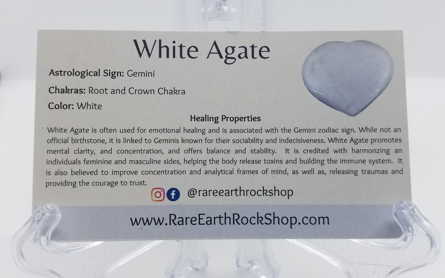 White Agate Bracelet 8mm