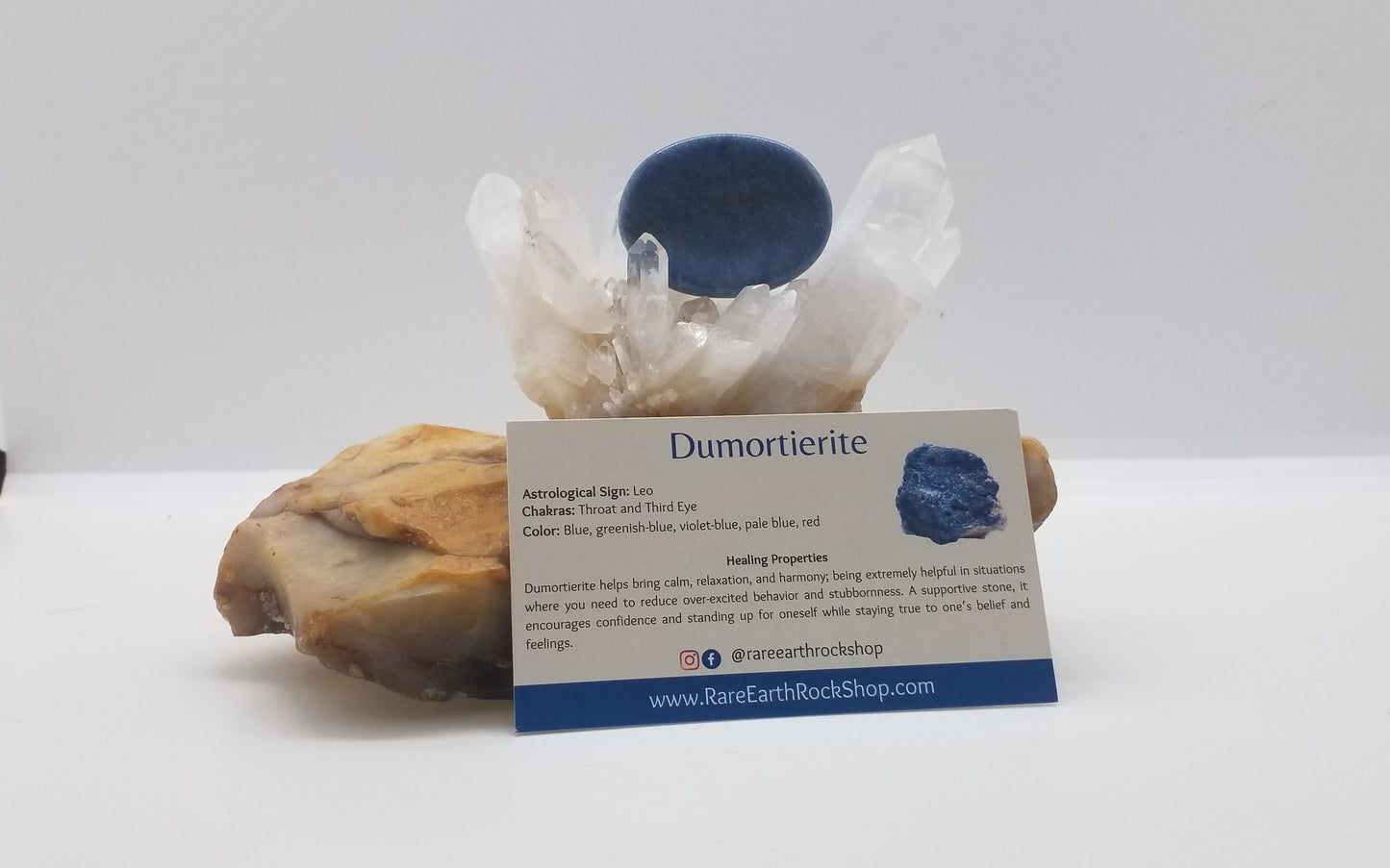 Dumortierite Worry Stone