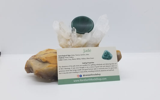 Green Jade Worry Stone