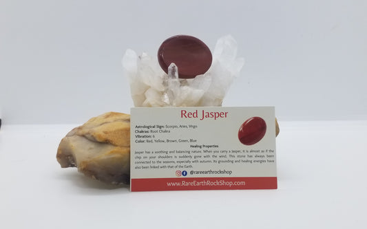 Red Jasper Worry Stone