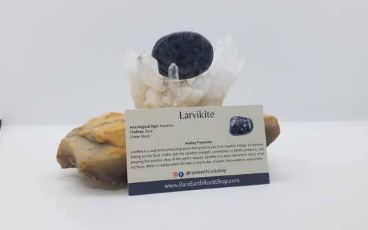 Larvikite Worry Stone