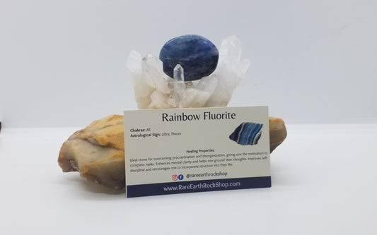 Rainbow Fluorite Worry Stone