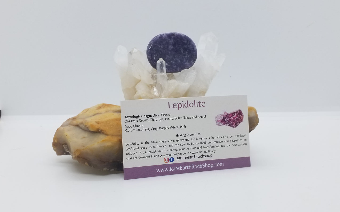 Lapidolite Worry Stone