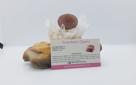 Strawberry Quartz Worry Stone