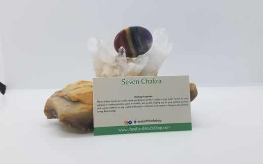 Seven Chakra Worry Stone