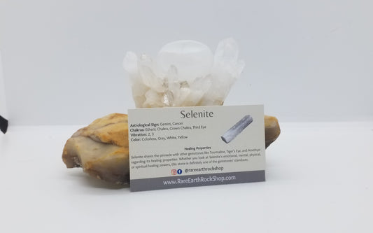 Selenite Worry Stone