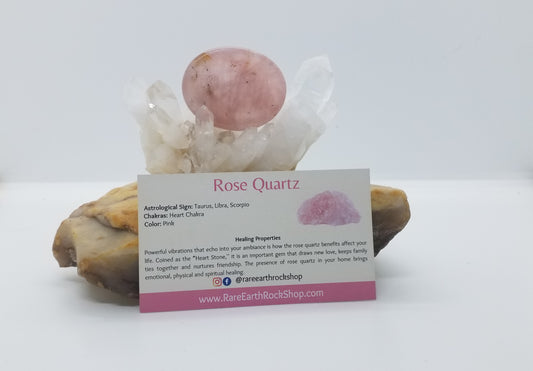 Rose Quartz Worry Stone