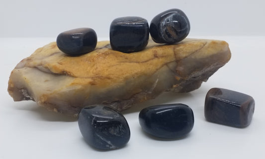 Blue Tiger Eye Tumbled Stone