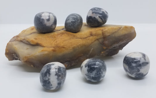 Zebra Rock Tumbled Stone