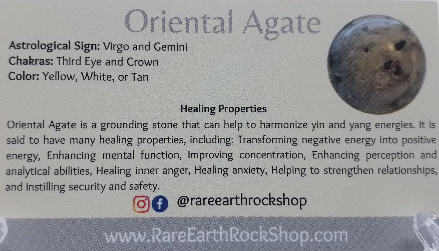 Oriental Agate Tumbled Stone