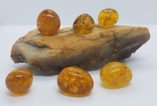 Brazilian Citrine Tumbled Stone