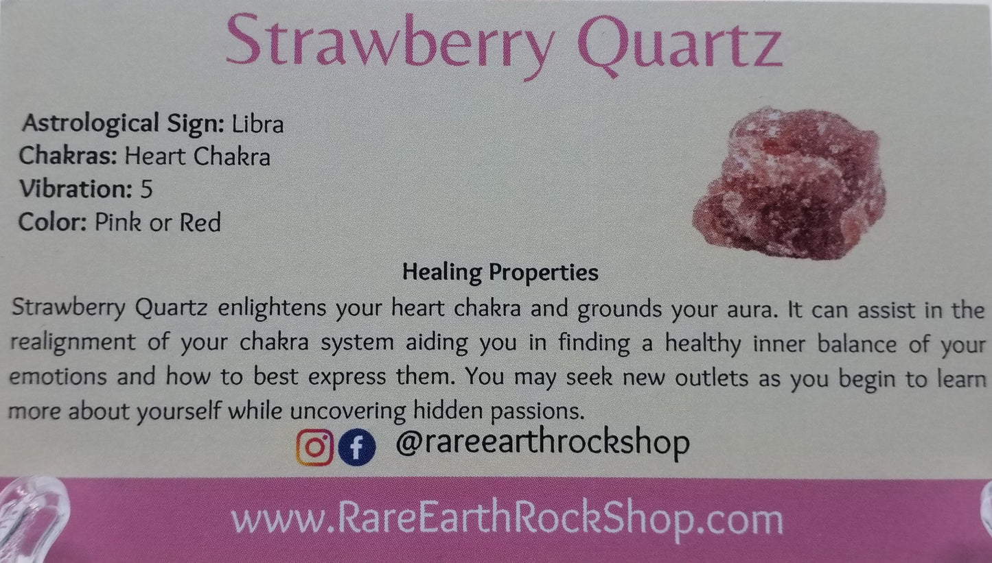 Strawberry Quartz Tumbled Stone