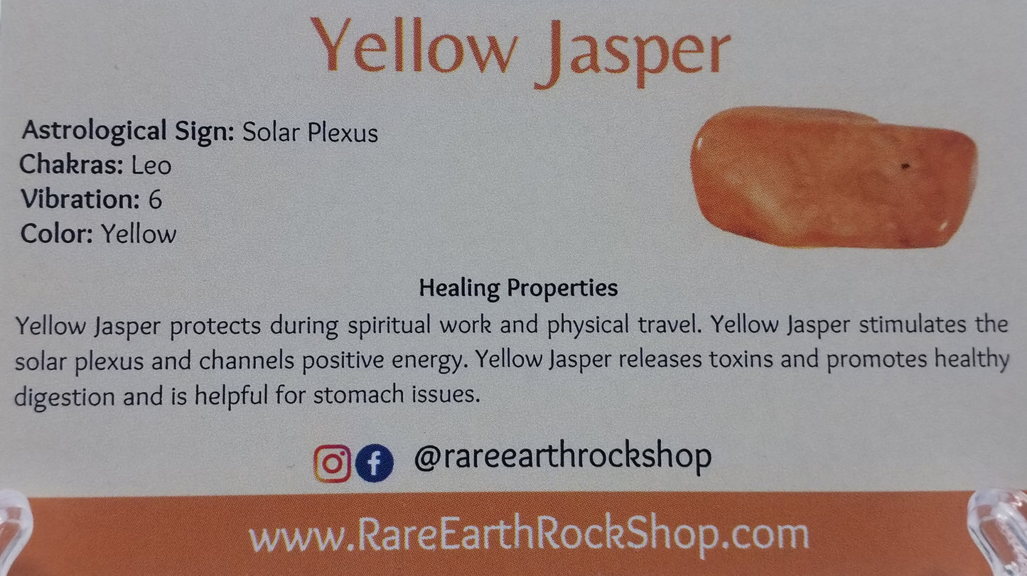 Yellow Jasper Tumbled Stone