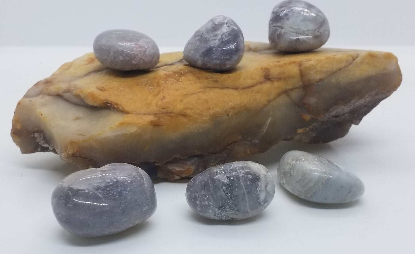 Plum Blossom Tourmaline Tumbled Stone