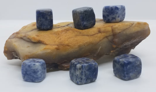 Blue Dot Tumbled Stone