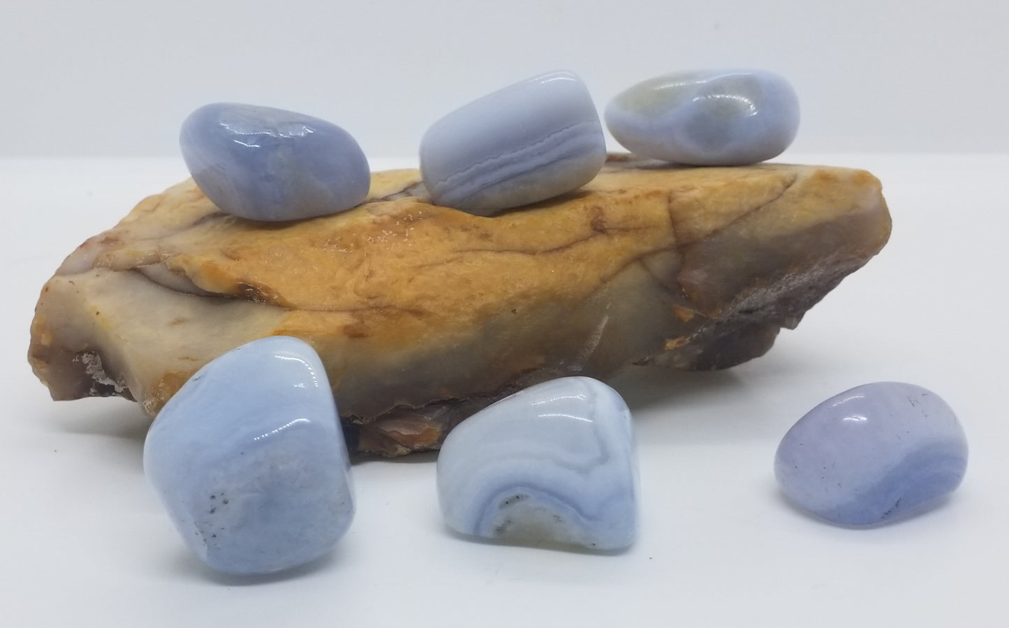 Blue Lace Agate Tumbled Stone