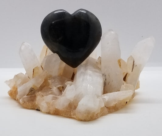 Labradorite Heart