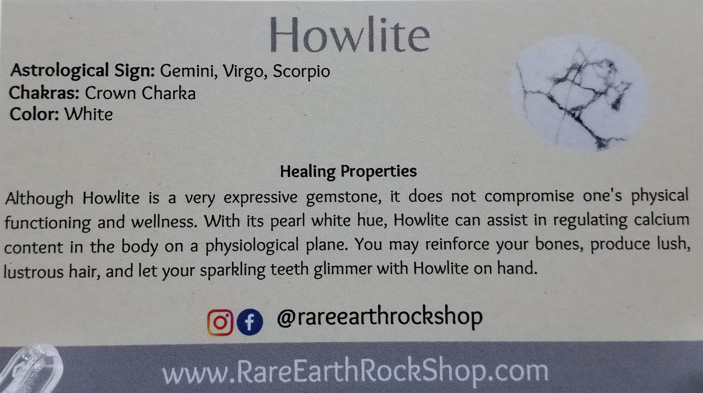 Howlite Heart