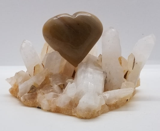 Yellow Jasper Heart