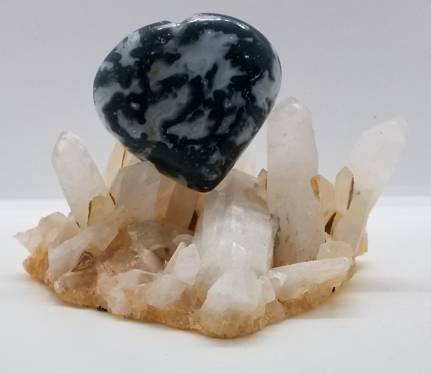 Moss Agate Heart