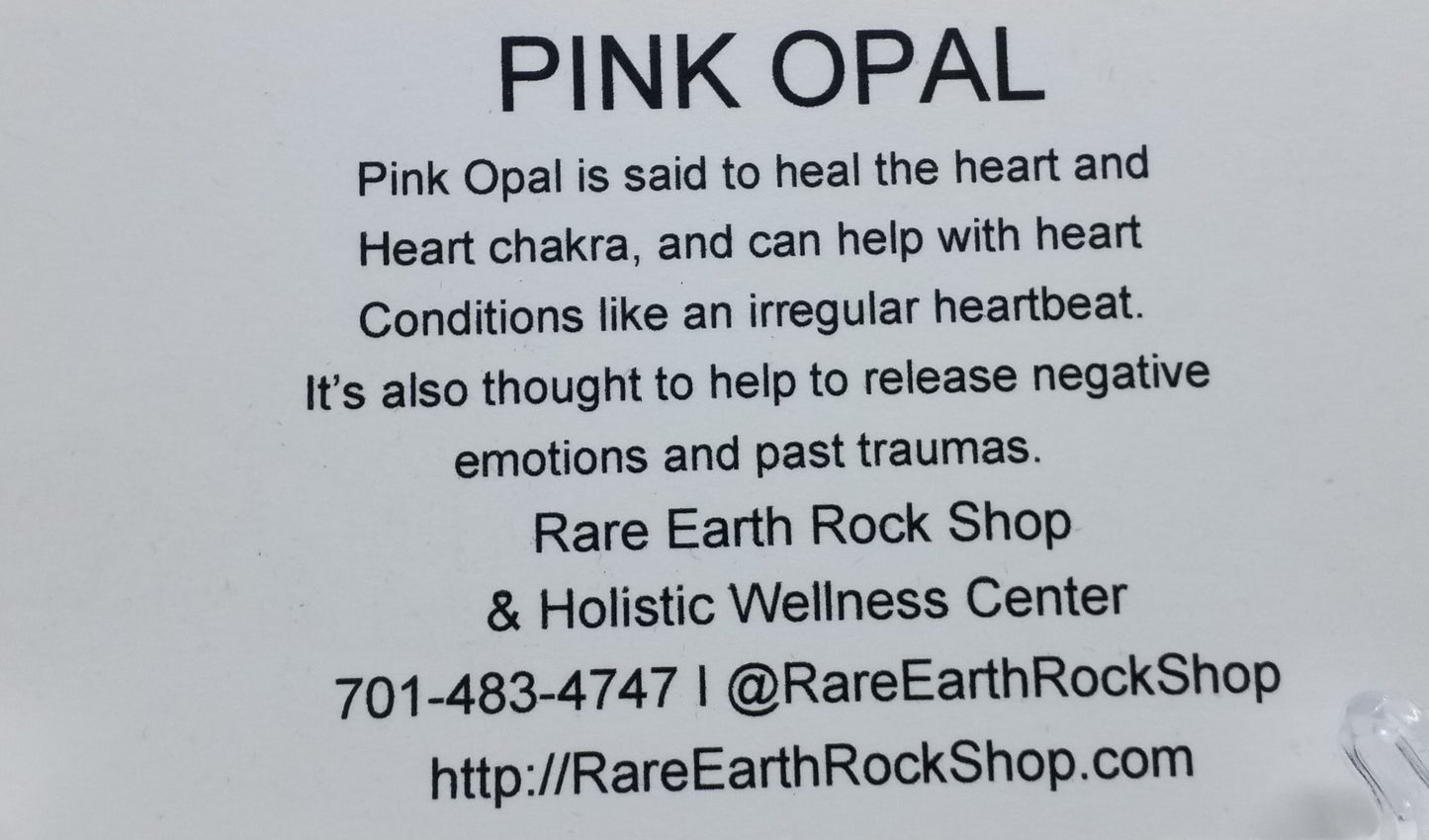 Pink Opal Heart