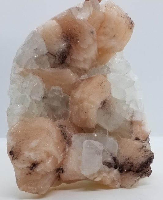 Apophyllite with Stilbite Mineral Specimen 6"W x 5"D x 2.75" H