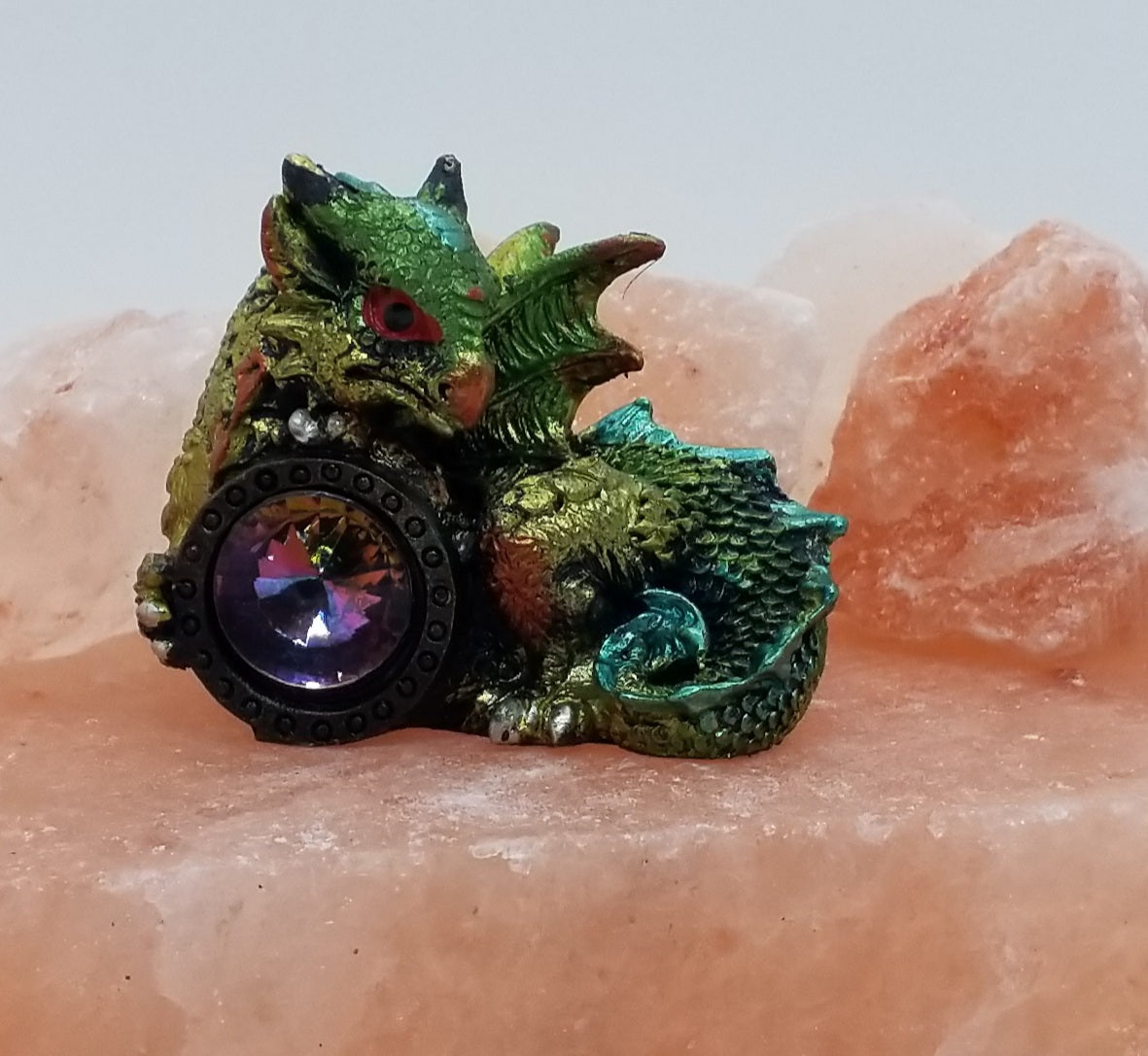 Baby Dragon Green with Gem