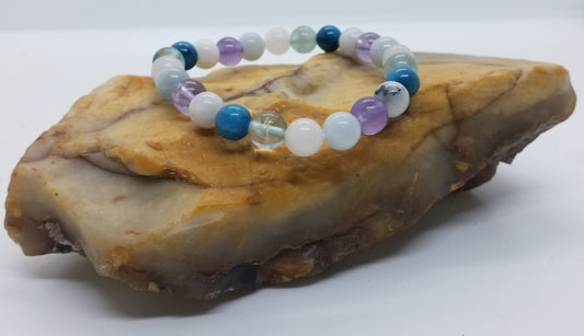 Zodiac Specific Stone Bracelet (Aquarius) 8mm