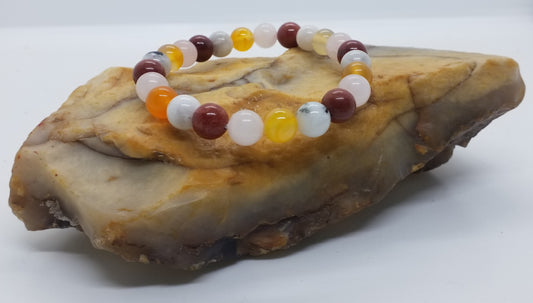 Zodiac Specific Stone Bracelet (Cancer) 8mm