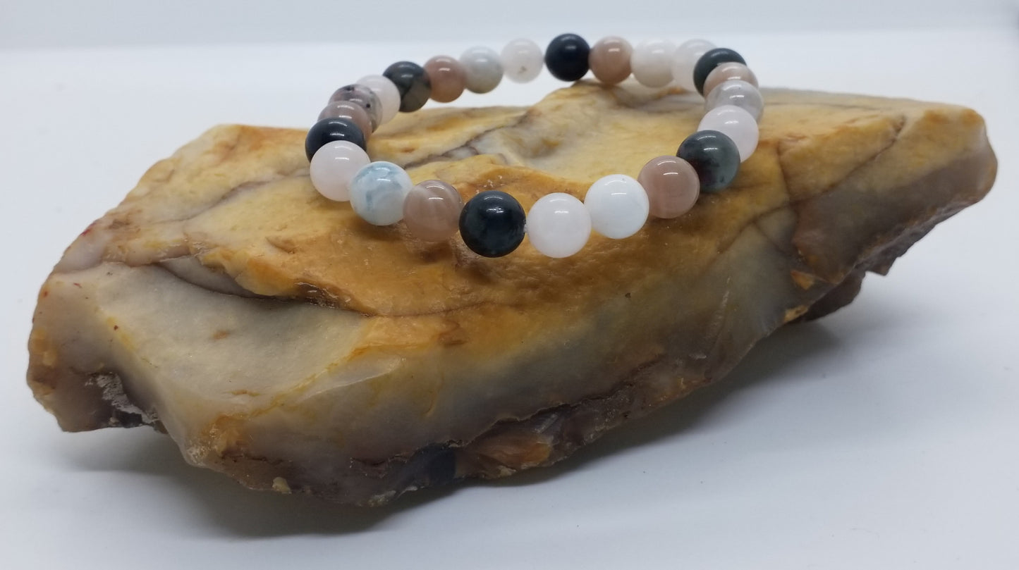 Zodiac Specific Stone Bracelet (Libra) 8mm