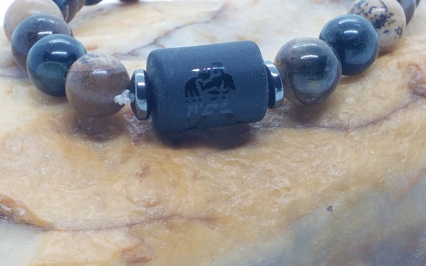 Zodiac Symbol Bracelet  Aquarius 8mm