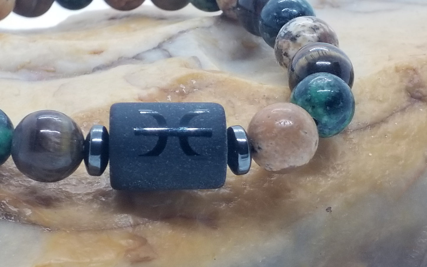 Zodiac Symbol Bracelet Pisces 8mm
