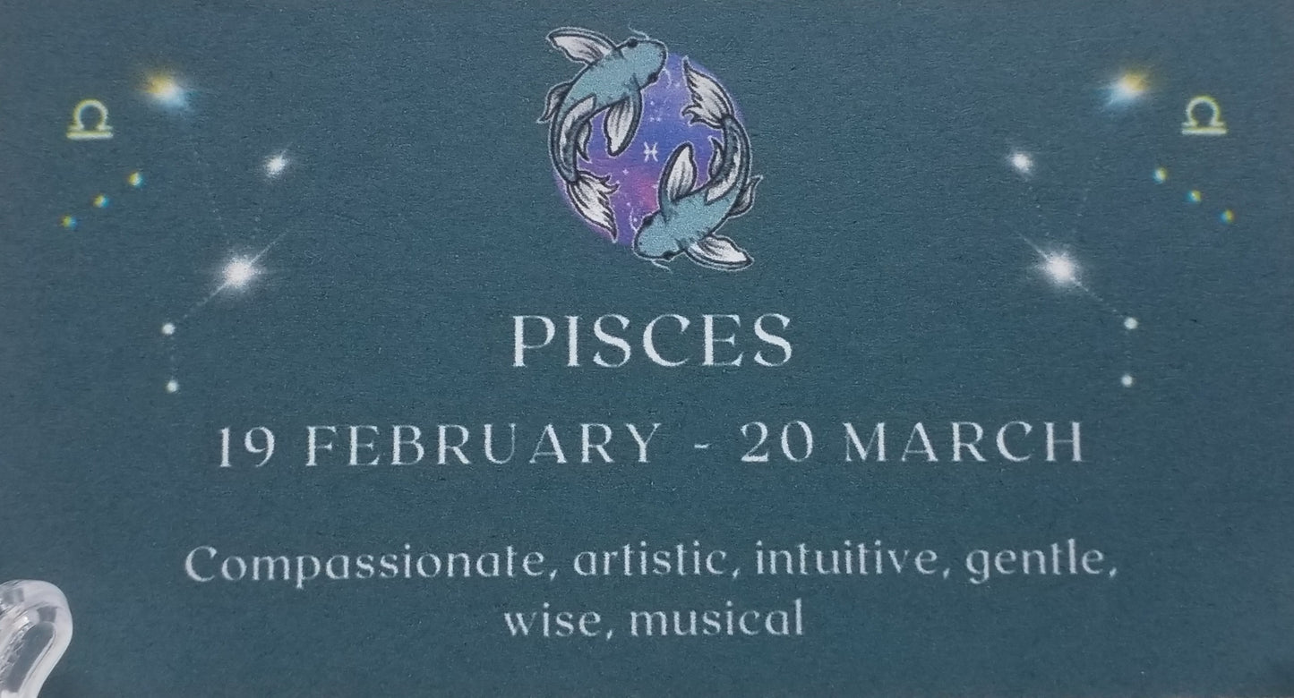 Zodiac Symbol Bracelet Pisces 8mm