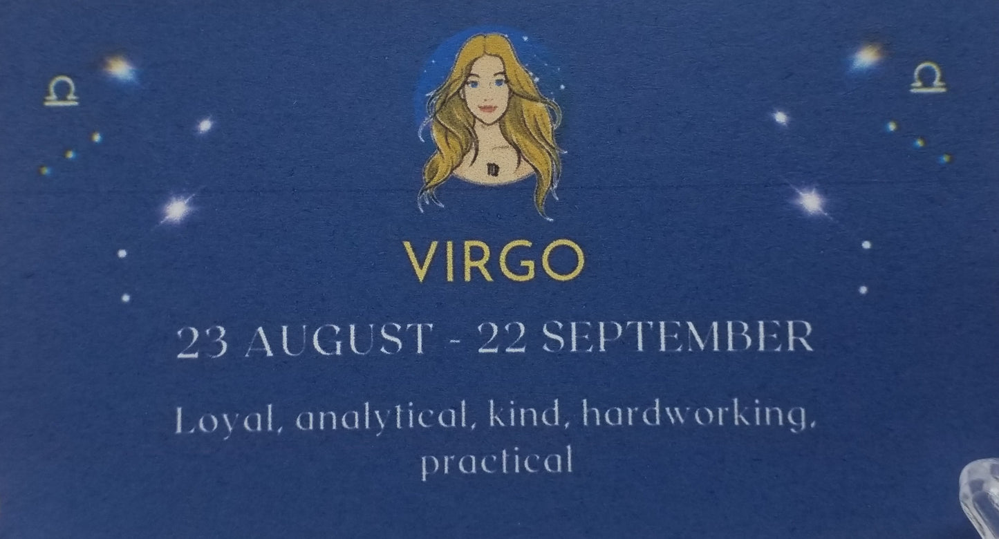 Zodiac Symbol Bracelet Virgo 8mm