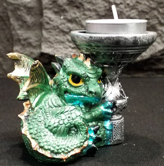 Baby Dragon Tea Light Holder