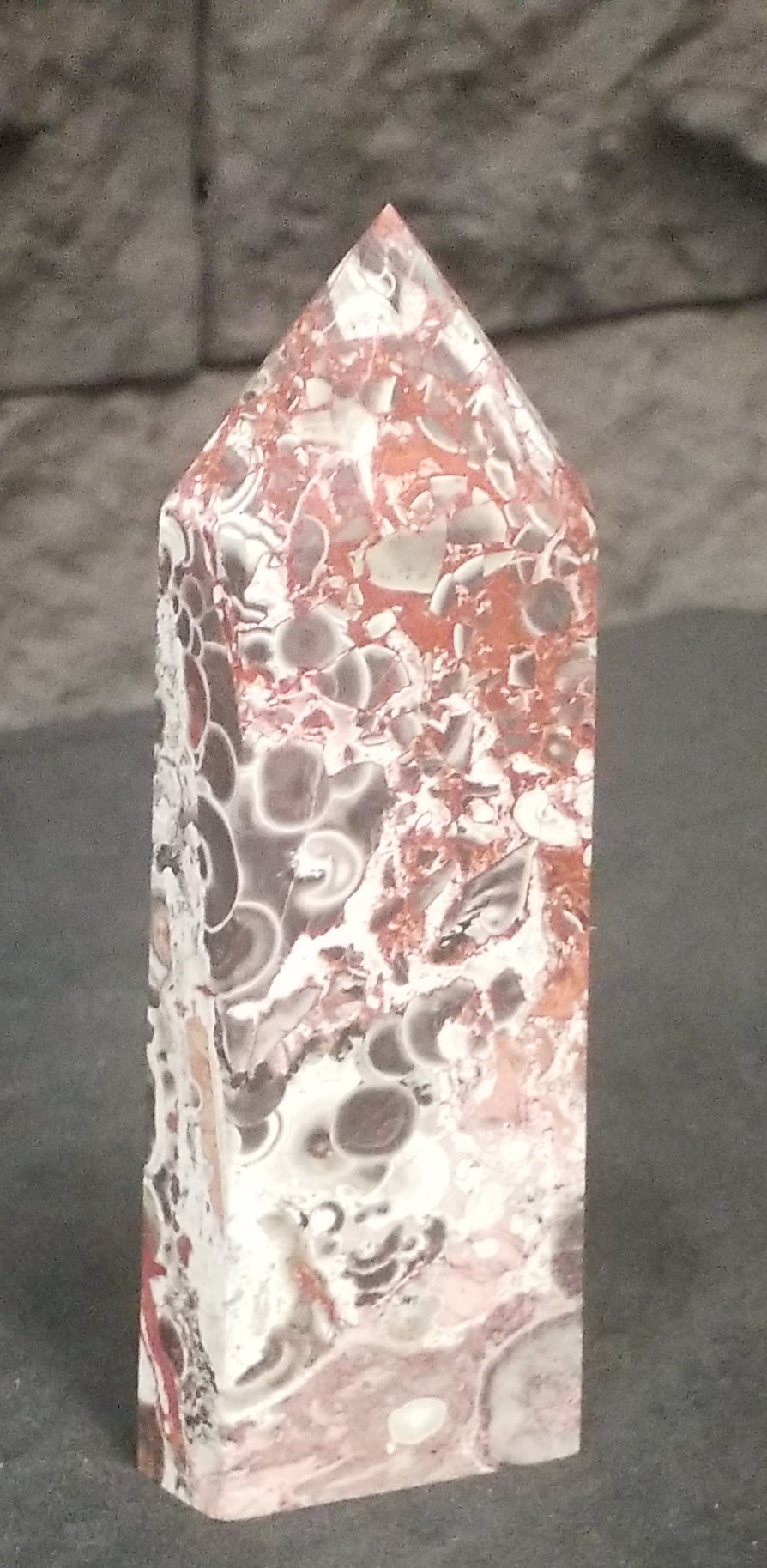 Money Agate Tower #4.  4" tall