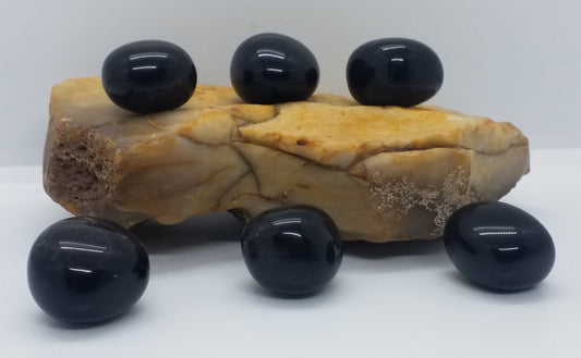 Black Agate Tumbled Stone