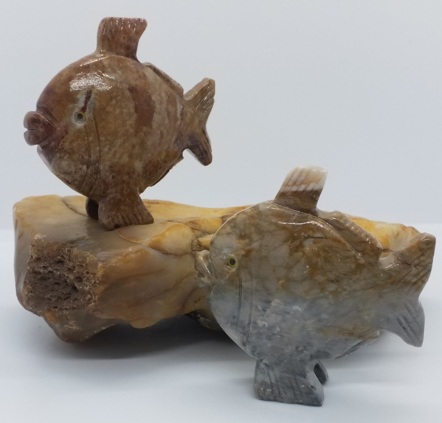 Stone Animal Carving/Fish