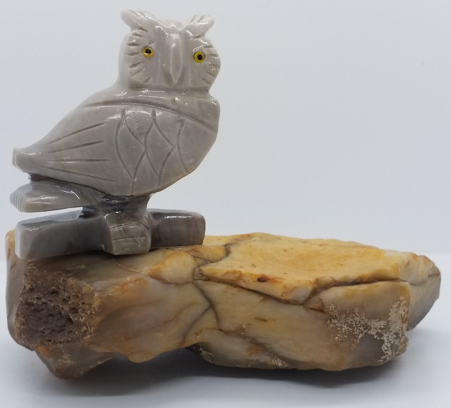 Stone Animal Carving/Owl