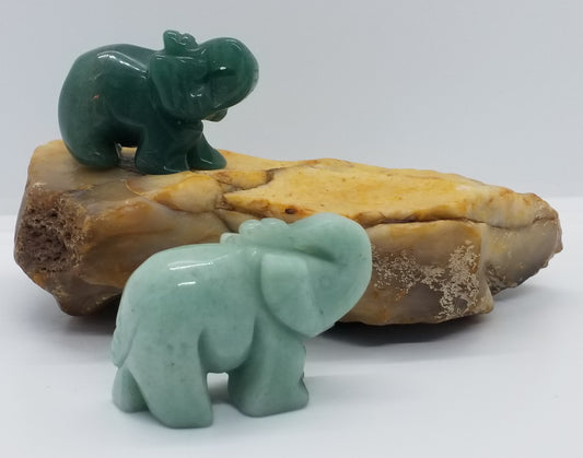 Green Aventurine Elephant 2"