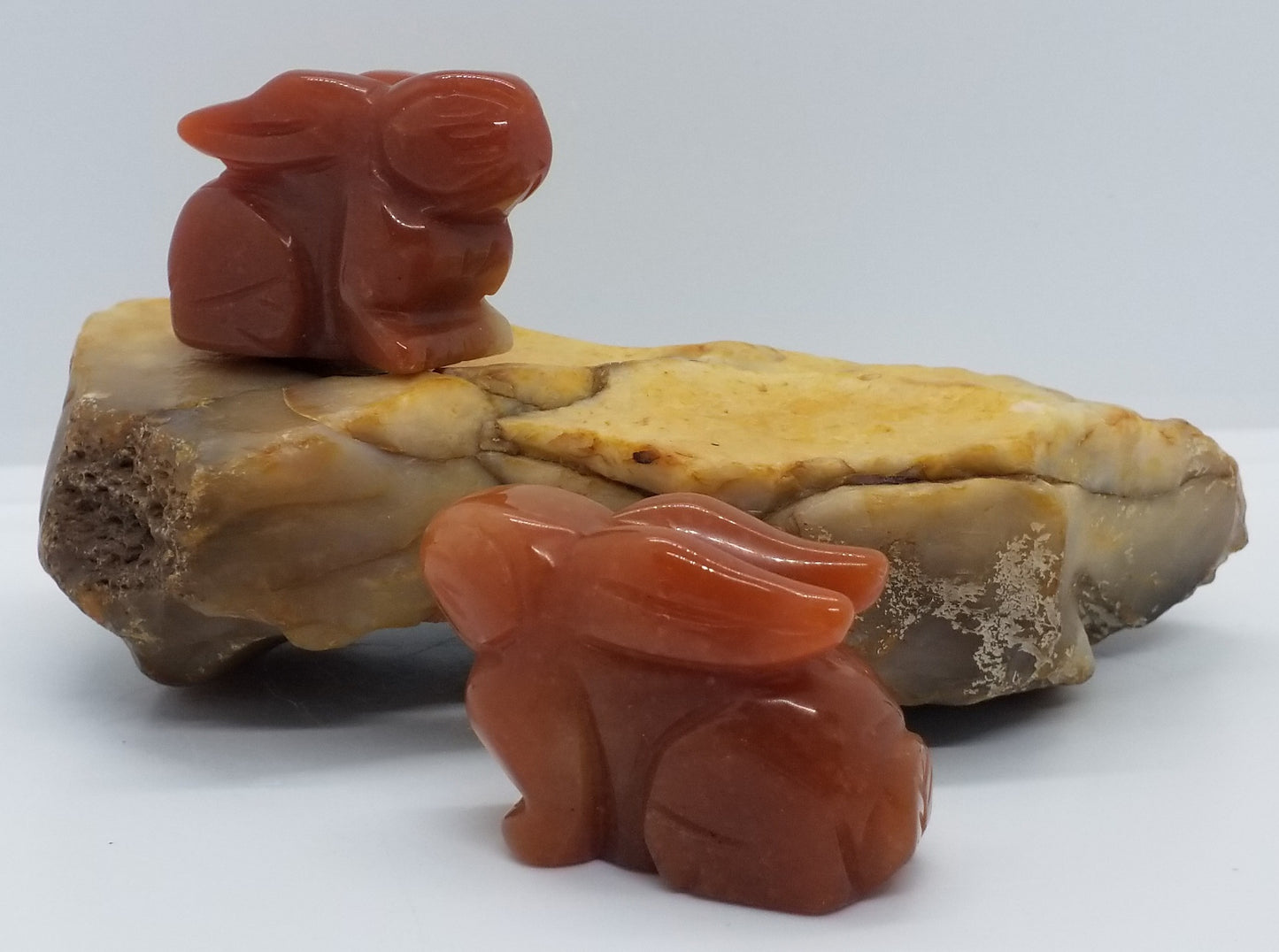 Orange Aventurine Rabbit 2"