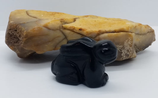 Black Obsidian Rabbit 2"