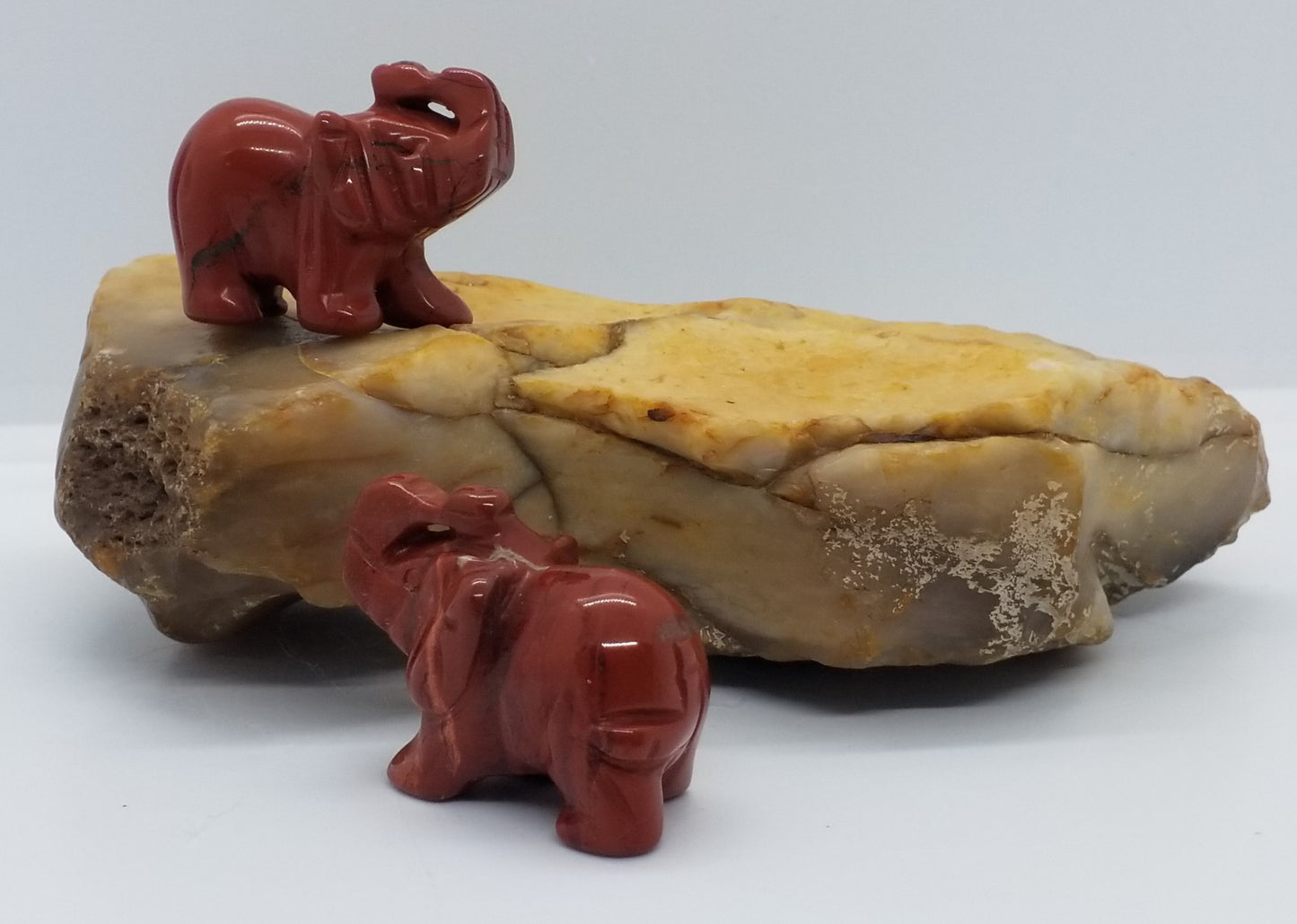 Red Stone Elephant 1.5"
