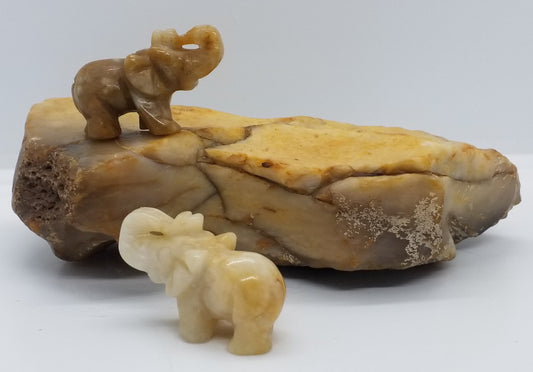 Yellow Jade Elephant 1.5 "