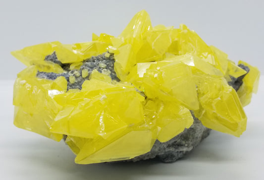 Lemon Yellow Sulfur Crystal Cluster #1