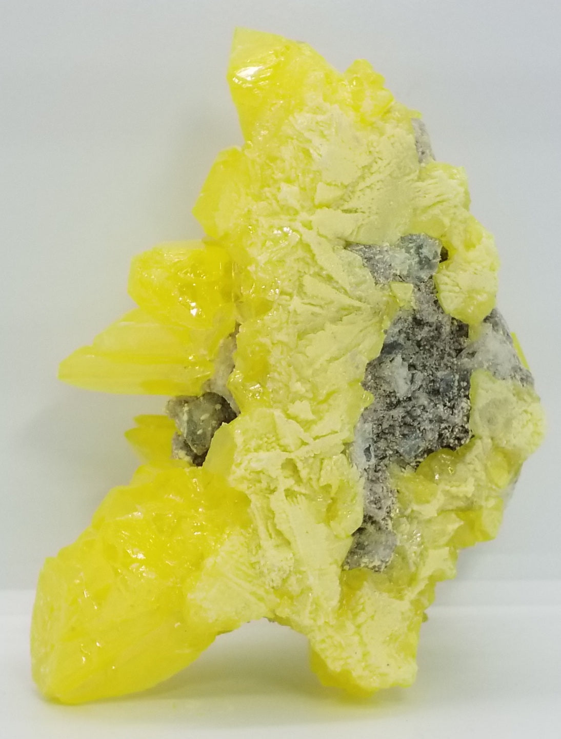 Lemon Yellow Sulfer Crystal Cluster #4