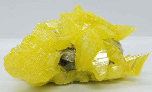 Lemon Yellow Sulfer Crystal Cluster #4