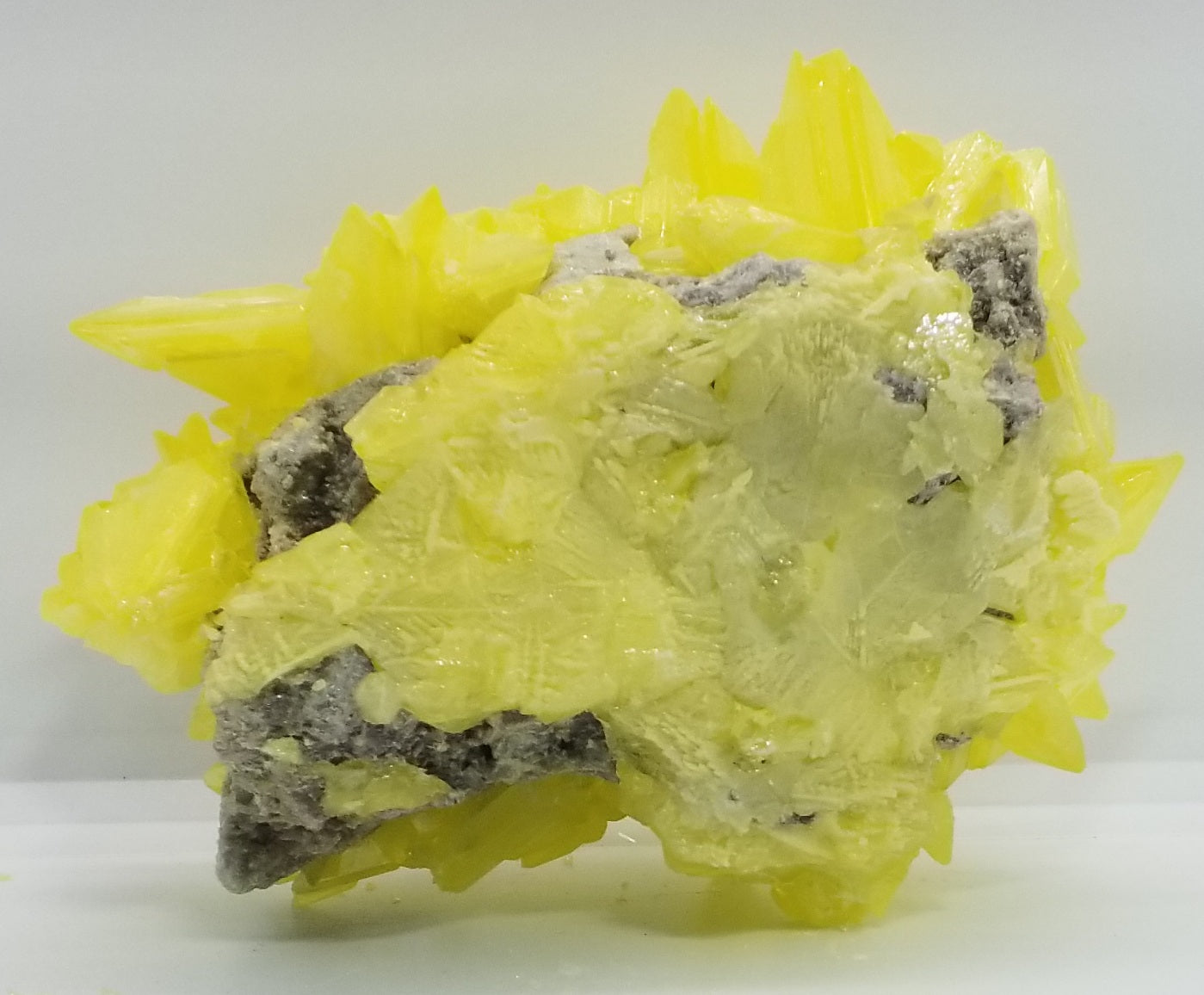 Lemon Yellow Sulfer Crystal Cluster #5